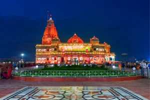 Prem mandir in Vrindavan light show