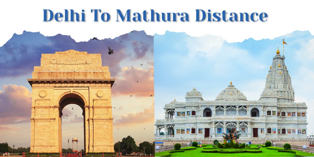 Delhi To Vrindavan Distance
