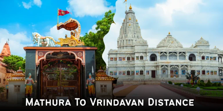 mathura to vrindavan distance