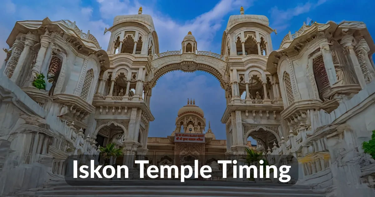 Iskon Temple Timing