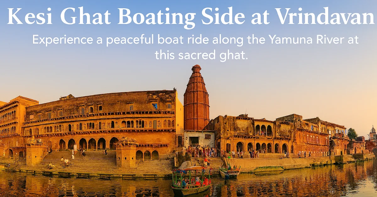 Kesi Ghat boating side at vrindavan