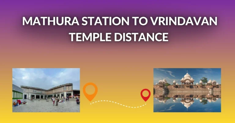mathura station to vrindavan temple distance