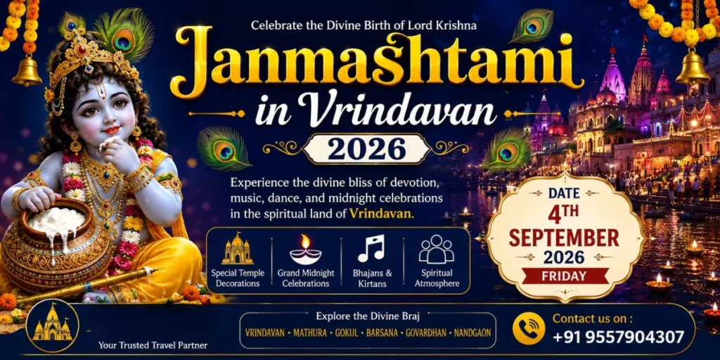 Janmashtami in Vrindavan 2026: Date, Timings, Temple Celebrations and Travel Guide